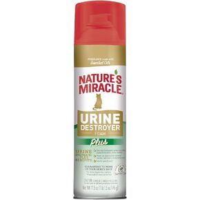 Nature's Miracle Urine Destroyer Plus for Cats, Enzymatic Formula for Severe Cat Urine Stains, 17.5 oz