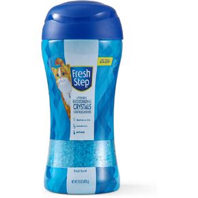 Fresh Step Cat Litter Crystals In Fresh Scent Cat Litter Box Deodorizer Combats Cat Odors and Neutralizes Smells to Keep Your Home Clean, 15 Ounces (Pack of 1)