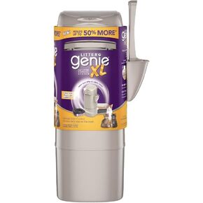 Litter Genie XL+ Pail | Cat Litter Waste Disposal System for Odor Control | Includes 1 Jumbo Refill Bag