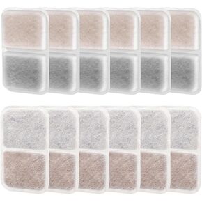 12 Pack airsift Litter Box Filters with Catit Airsift Jumbo/Regular/Smartsift Litter Box, Dual Action Filter to kepp Catit Litter Box Fresh Smell，Cat Litter Box Filters Pads Replacement