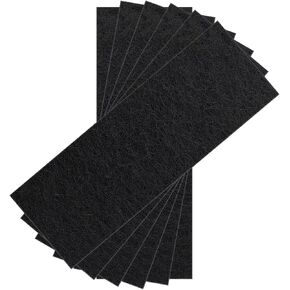 6 Pack Charcoal Cat Litter Box Replacment Filter Hooded Cat Litter Boxes and Pans Carbon Odor Filters, Black