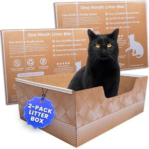 Leakproof Disposable 2-Pack Cat Litter Box - Unmatched Odor Control | Recyclable — Kitty Poo Club