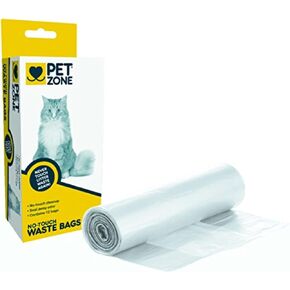 Pet Zone Self Cleaning Automatic Cat Litter Box - Smart Scoop Cat Litter Box with 6 Bags & Carbon Filter for Up to Two Cats 6-16 Pounds