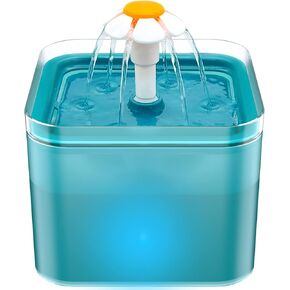 Cat Water Fountain: Cat Fountain - Water Fountains for Cats Indoor - 67oz/2L Cat Fountains for Drinking - Pet Water Fountain - Ultra Silent - Cat Drinking Fountain for Small Dogs - AONBOY