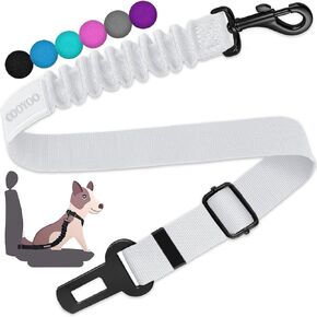 COOYOO Dog Seat Belt,3 Piece Set Retractable Dog Car Harness Adjustable Dog Seat Belt for Vehicle Nylon Pet Safety Seat Belts Heavy Duty & Elastic
