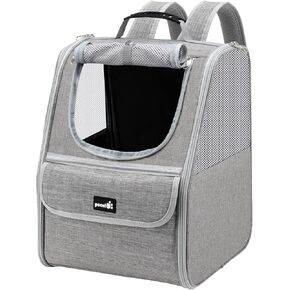 Pecute Cat Backpack Carrier, Small Dog Backpack Carrier, Pet Backpack Carrier for Cats Dogs Puppy Kitten, Cat Carrier Bag Carrying for Travel Hiking Bike Riding Walking Outdoor,Black