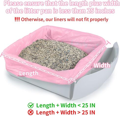 40 COUNT CAT CAT STERTER BOX LINERS لمربع القمامة التلقائي للقطار و ROBOT الفضلات 4/3 ، ثقيلة ، سميكة إضافية in Kuwait