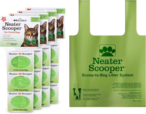 Neater Pets Neater Scooper Standard Size Refill Bags for Standard Neater Scooper Litter Scoop with Bags (6 Boxes, 90 Count) in Saudi Arabia