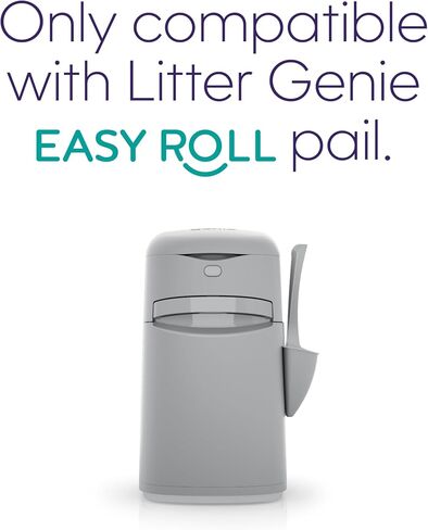 Litter Genie Easy Roll Refill Bags (1-Pack) | Includes a 6-month long lasting roll of 24 Bags | Ultimate Odor Control Cat Litter Bags in Kuwait