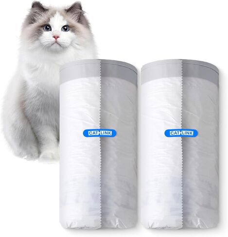 40 Pack CATLINK Trash Bags, for Automatic Cat Litter Box for SCOOPER YOUNG & SCOOPER LUXURY PRO Not Suitable for SCOOPER SE in Saudi Arabia