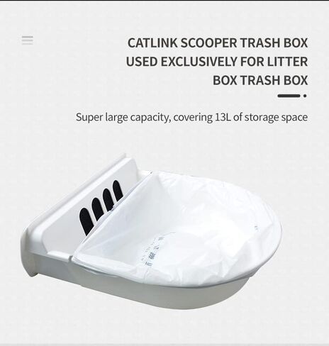 40 Pack CATLINK Trash Bags, for Automatic Cat Litter Box for SCOOPER YOUNG & SCOOPER LUXURY PRO Not Suitable for SCOOPER SE in Saudi Arabia