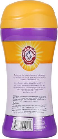 Arm & Hammer Restoring Cat Litter Box Deodorizing Crystals, Clary Sage & Mint Scent - Cat Smell Eliminator for Home, Odor Control, Cat Litter Crystals, Cat Essentials, 15 Ounce in Saudi Arabia