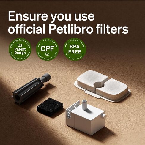 PETLIBRO Cat Water Fountain, Cordless Pet Water Fountain Battery Operated, 2.5L/84oz Dockstream Water Fountains for Cats Indoor, Cat Fountain with Stainless Steel Tray, Easy to Clean BPA-Free in Saudi Arabia
