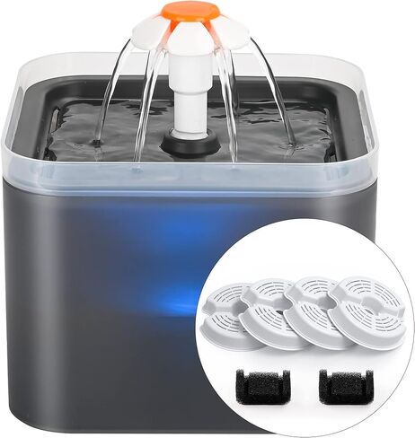 Cat Water Fountain: Cat Fountain - Water Fountains for Cats Indoor - 67oz/2L Cat Fountains for Drinking - Pet Water Fountain - Ultra Silent - Cat Drinking Fountain for Small Dogs - AONBOY in Saudi Arabia