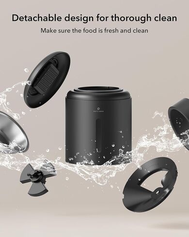 Petlibro Automatic Cat Resered ، 5G WiFi Automatic Dog Reservation مع الحفاظ على نضارة ، وحدة تغذية قطط موقوتة 5L مع مستشعر غذائي منخفض ، ما يصل إلى 10 وجبات في اليوم ، مغذي الحيوانات الأليفة للقطط ، الأسود in Kuwait
