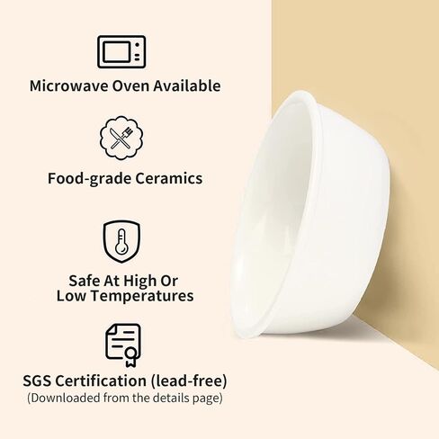 FUKUMARU Elevated Cat Ceramic Bowls, Small Dog 15° Tilted Raised Food Feeding Dishes, Solid Bamboo Water Stand Feeder Set for Cats and Puppy in Kuwait