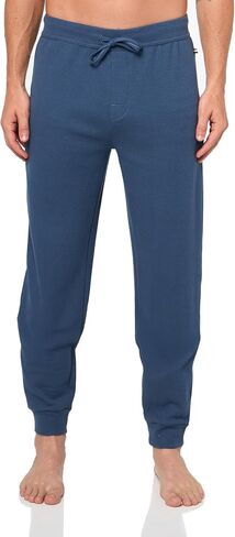 BOSS Men's Waffle Cotton Cuffed Sweatpants in Saudi Arabia