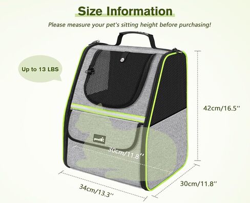 Pecute Cat Backpack Carrier, Small Dog Backpack Carrier, Pet Backpack Carrier for Cats Dogs Puppy Kitten, Cat Carrier Bag Carrying for Travel Hiking Bike Riding Walking Outdoor,Black in Saudi Arabia