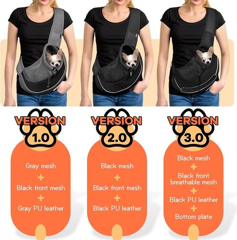 YUDODO Pet Dog Sling Carrier Large Pocket Adjust Strap Anti-Falling Design Breathable Mesh Travel Safe Sling Bag Carrier for Dogs Cats in Saudi Arabia
