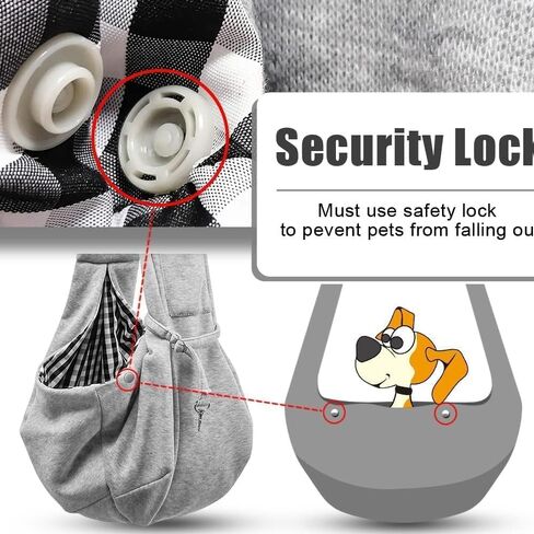 Tomkas Small Dog Sling Carrier - كلاسيكي جيب وحزام كلاسيكي وجيب كلاسيكي - للحيوانات الأليفة من 3 إلى 10 رطل (أحمر) in Kuwait