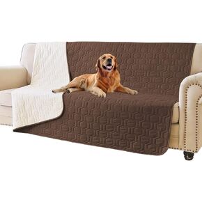 Waterproof and Anti-Slip Dog Bed Cover and Pet Blanket Sofa Pet Bed Mat ，car Incontinence Mattress Protectors Furniture Couch Cover for Most Cats Dogs, Pets（52x82-Ivory）