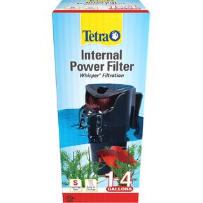 Tetra Whisper Internal Power Filter 5 To 10 Gallons, For aquariums, In-Tank Filtration With Air Pump, Black