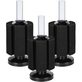 AQUANEAT 3 Pack Aquarium Bio Sponge Filter Breeding Fry Betta Shrimp Nano Fish Tank (Small up to 10Gal)
