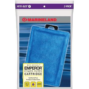 Marineland Emperor Power Filter Cartridge Rite-Size E, 4 Count, Replacement Cartridge For Aquarium Filtration, E - Purple, 4 Count (Pack of 1)