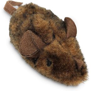 OurPet's Play-N-Squeak Twice the Mice Cat Toy, 2pc (Interactive Catnip Toy, Real Mouse Electronic Sound)