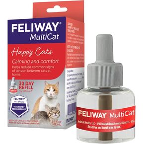 FELIWAY MultiCat Calming Pheromone, 30 Day Refill - 3 Pack