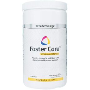 Breeder's Edge Foster Care Feline - Powdered Milk Replacer - for Kittens & Cats - 12oz