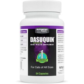 Nutramax Laboratories Dasuquin Joint Health Supplement for Cats - With Glucosamine, Chondroitin, ASU, Boswellia Serrata Extract, and Green Tea Extract, 84 Capsules