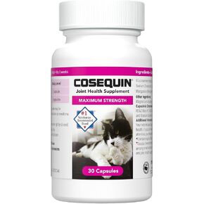 Nutramax Cosequin Joint Health Supplement for Cats - With Glucosamine and Chondroitin, 30 Capsules