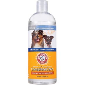 Arm & Hammer Complete Care Fresh Dental Water Additive for Dogs, 16 Fl Oz - Flavorless Dog Water Additive, Dog Mouth Wash, Dog Dental Rinse, PetWater Additive, Pets Dental Care for Bad Breath