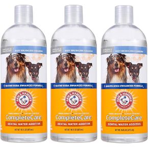Arm & Hammer Complete Care Fresh Dental Water Additive for Dogs, 16 Fl Oz - Flavorless Dog Water Additive, Dog Mouth Wash, Dog Dental Rinse, PetWater Additive, Pets Dental Care for Bad Breath