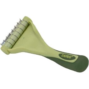 Coastal Pet Safari Shed Magic De-Shedding Tool - Long Hair Grooming Brush With Metal Comb for Cats