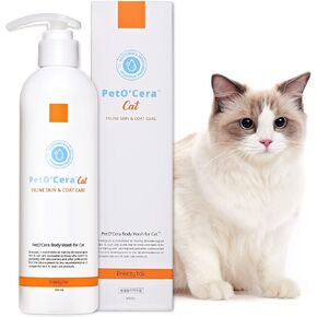 Peto’cera All-in-One شامبو ومكيف | Hypoallergenic Cat Skin and Coat Care | حكة الإغاثة ، ترطيب وتجديد الشباب | الطبيب البيطري المعتمد وصياغة (10.1 أوقية ، 300 مل)