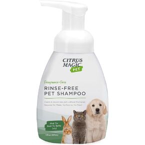 Citrus Magic Pet Rinse-Free Pet Shampoo, 8-Fluid Ounce, Pack of 2