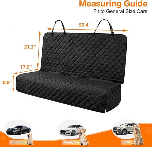 PETICON Waterproof Scratchproof Pet Bench Seat Covers for Cars, SUVs in Saudi Arabia