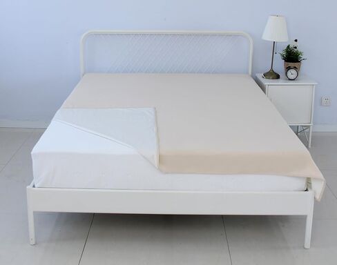 Thin Reversible Waterproof Protective Bed Cover (King Size, 100 x 96 inch), for Pets, Babies; Incontinence, Dirt, Drool in Kuwait