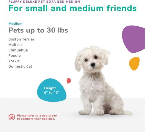 Keet Fluffy Deluxe Pet Bed Sofa Chocolate Small in Saudi Arabia