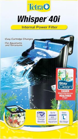 Tetra Whisper Internal Power Filter 5 To 10 Gallons, For aquariums, In-Tank Filtration With Air Pump, Black in Kuwait