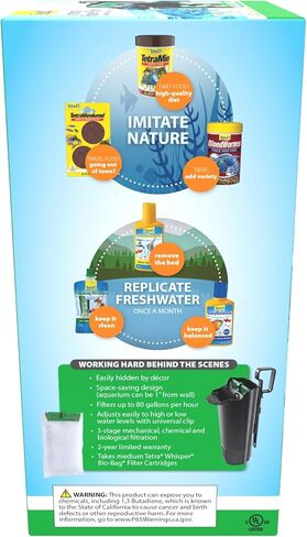 Tetra Whisper Internal Power Filter 5 To 10 Gallons, For aquariums, In-Tank Filtration With Air Pump, Black in Kuwait
