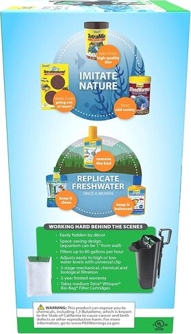Tetra Whisper Internal Power Filter 5 To 10 Gallons, For aquariums, In-Tank Filtration With Air Pump, Black in Kuwait