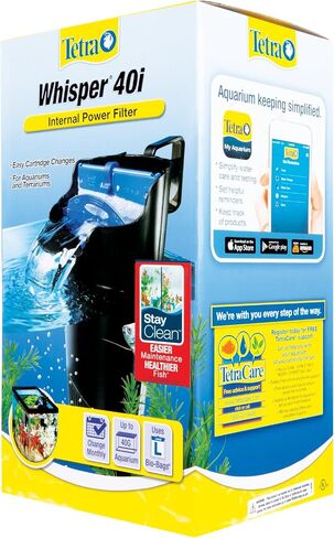 Tetra Whisper Internal Power Filter 5 To 10 Gallons, For aquariums, In-Tank Filtration With Air Pump, Black in Kuwait