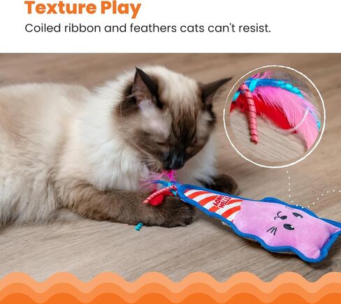 Squeaksqueak Mouse Plush Catnip Cat Toy in Kuwait