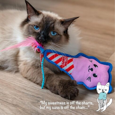 Squeaksqueak Mouse Plush Catnip Cat Toy in Kuwait