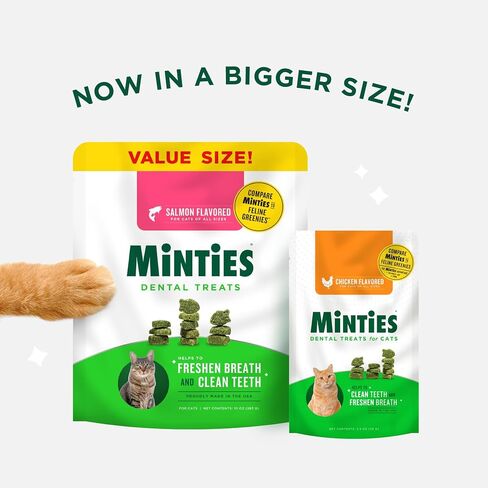 Minties Dental Chews for Dogs, 40 Count, Vet-Recommended Mint-Flavored Dental Treats for Medium Dogs 25-50 lbs, Dental Bones Clean Teeth, Fight Bad Breath, and Removes Plaque and Tartar in Saudi Arabia