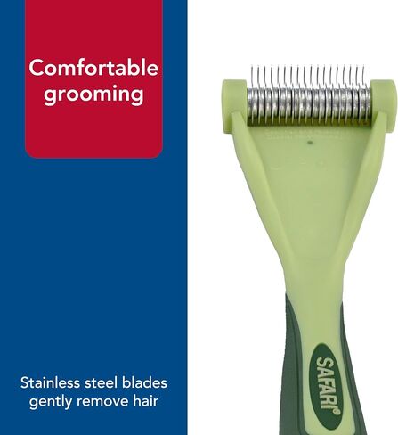 Coastal Pet Safari Shed Magic De-Shedding Tool - Long Hair Grooming Brush With Metal Comb for Cats in Saudi Arabia