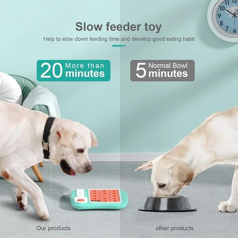Interactive Dog Treat Puzzle Toys for IQ Training & Mental Stimulating,Fun Slow Feeder,Large Medium Small Dogs Enrichment Toys with Squeak Design in Saudi Arabia